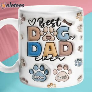 Best Fur Dad Ever Dog & Cat Personalized Inflated Mug