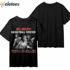 Bill Walton Basketball Forever 1952 2024 Thank You For The Memories Shirt 2