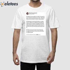 Brian Krassenstein Seeing A Man Naked On A Bike Shirt 1