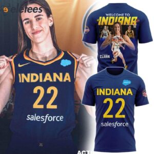 Caitlin Clark 22 Welcome To Indiana T-shirt