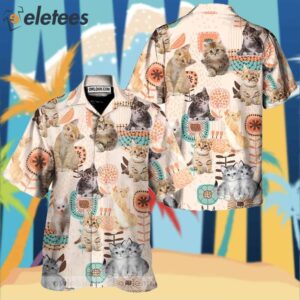 Cat Cute Simple Hawaiian Shirt1