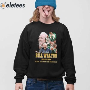 Celtics Bill Walton 1952 2024 Thank You For The Memories T Shirt 4