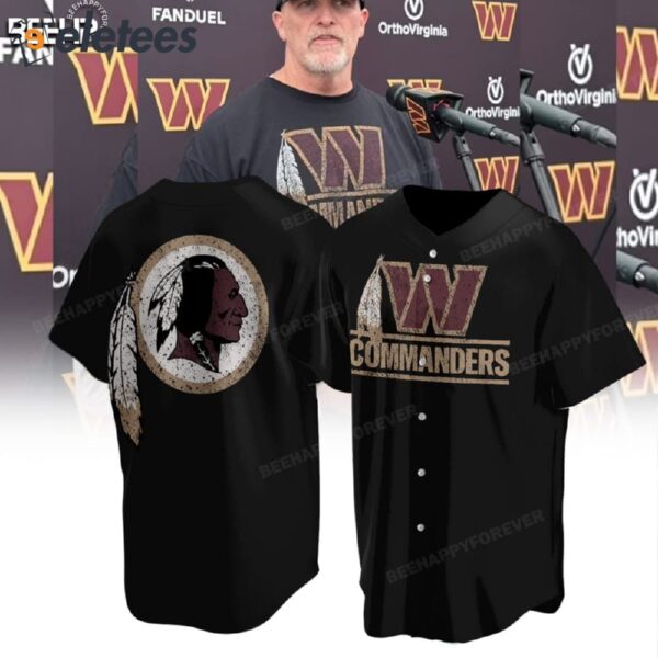 Coach Dan Quinn Commanders Feather Baseball Jersey