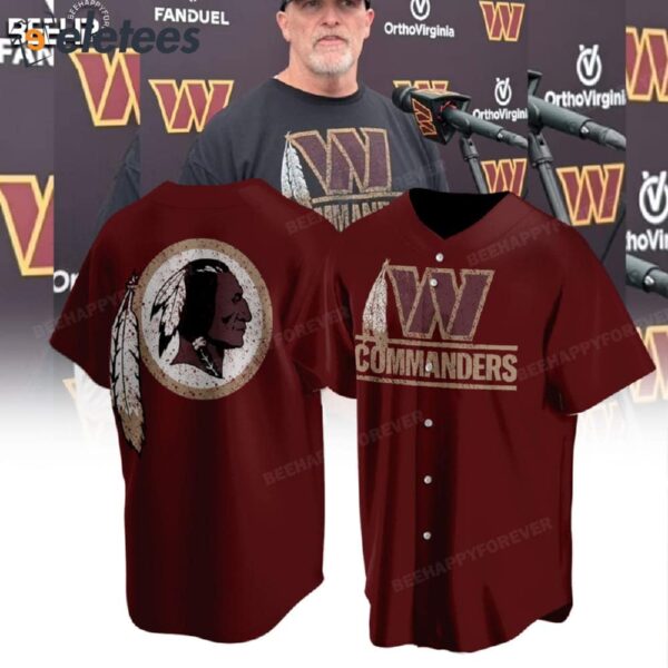 Coach Dan Quinn Commanders Feather Baseball Jersey