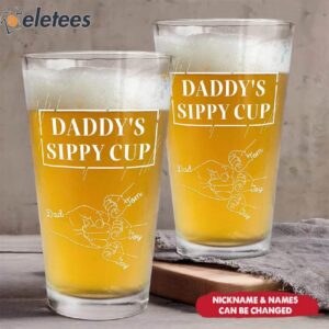 Daddy’s Sippy Cup – Personalized Beer Glass