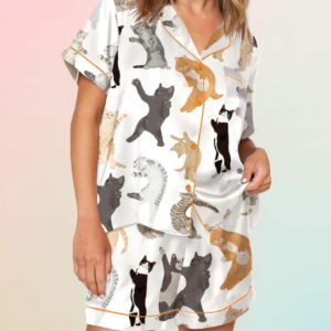 Dancing Cats Pajama Set1