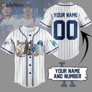Dodgers Baseball Mama Custom Name Baseball Jersey