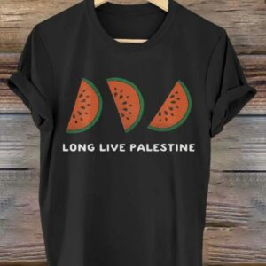 Free Palestine Long Live Art Design Print T shirt1