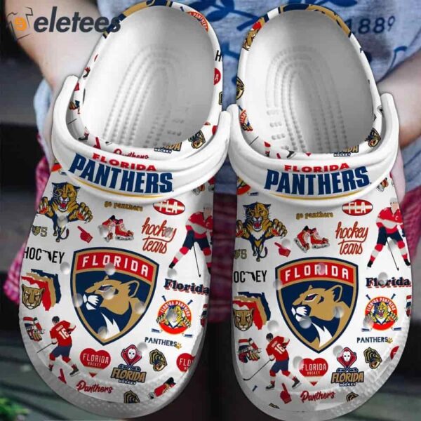 Go Panthers Hockey Team Clogs