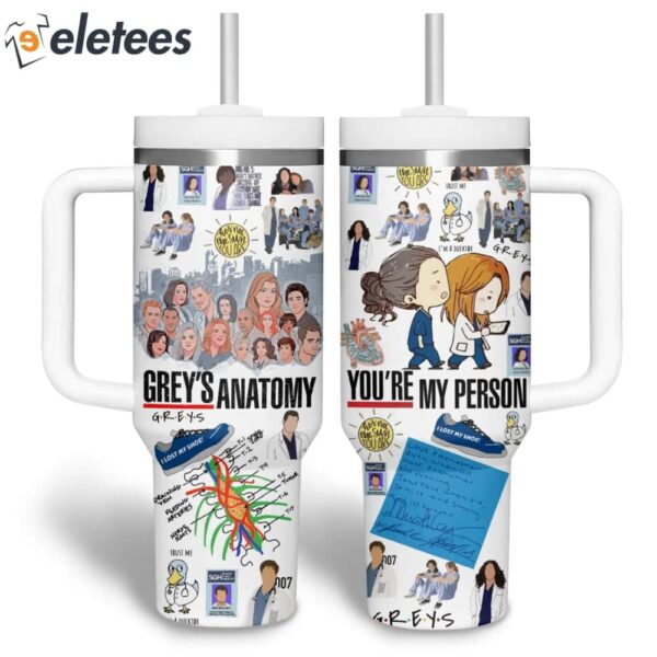 Grey’s Anatomy You’re My Person Stanley 40oz Tumbler