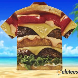 Hamburger Casual Short Sleeve Hawaiian Shirt 2