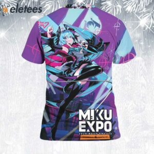 Hatsune Miku World Concert Tour Series Miku EXPO 2024 3D Shirt 2