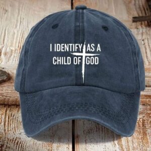 I Identify As A Child Of God Print Hat1