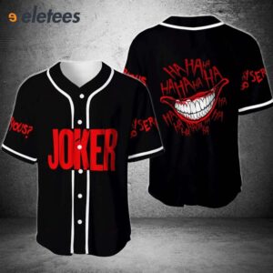Joker Why So Serious HahaHa Baseball Jersey1