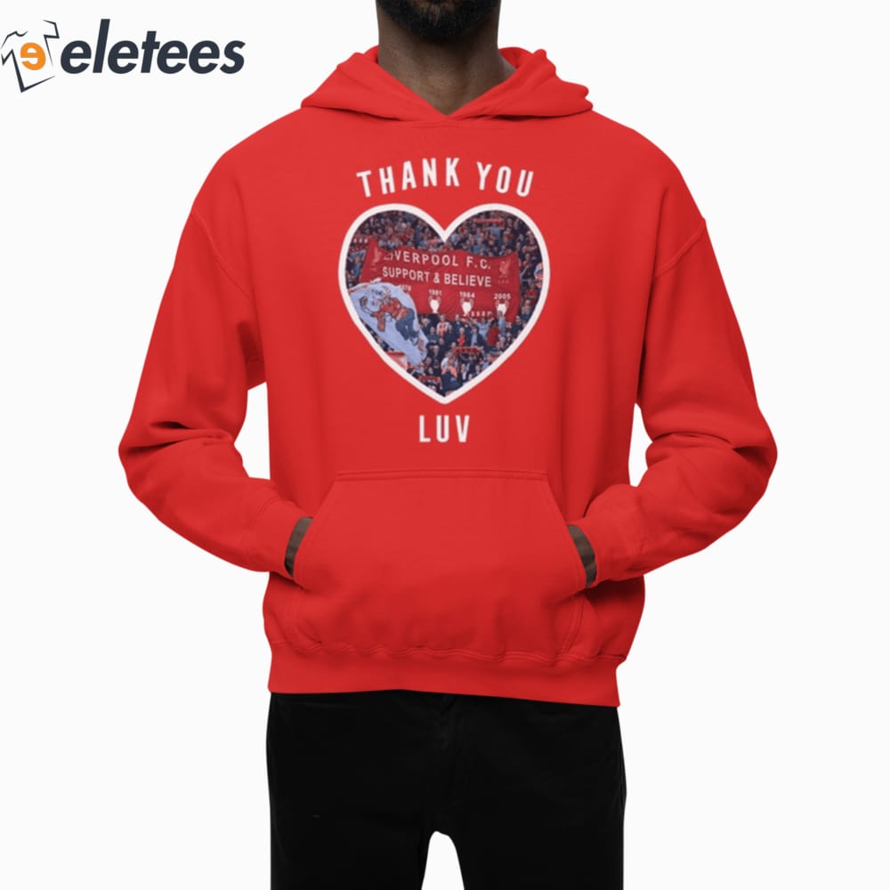 Jurgen Klopp Thank You Luv I'll Never Walk Alone Again Hoodie