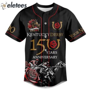 Kentucky Derby 150 Years Anniversary Baseball Jersey3