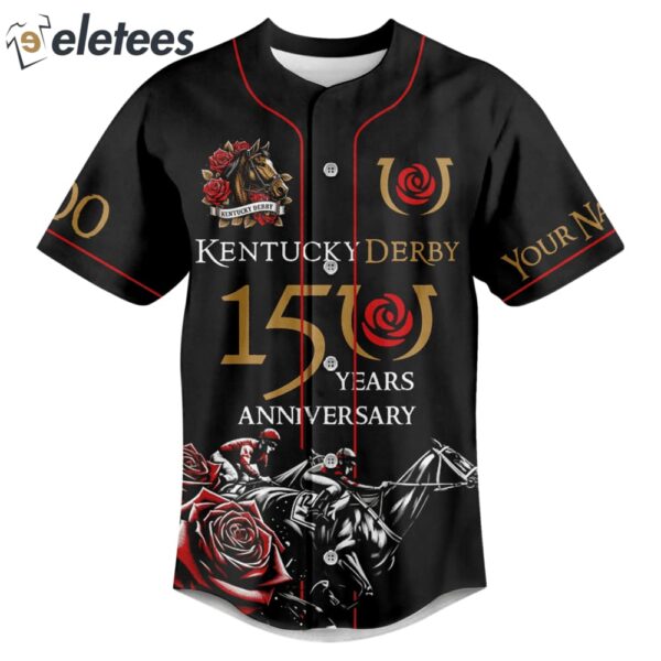 Kentucky Derby 150 Years Anniversary Baseball Jersey