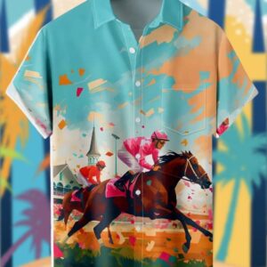 Kentucky Derby Horse Racing Festival Hawaiian Shirt