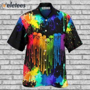 LGBT Heart Skull Style Hawaiian Shirt1