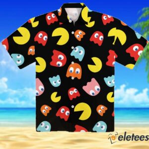 Little Monsters Pacman Short Sleeve Hawaiian Shirt