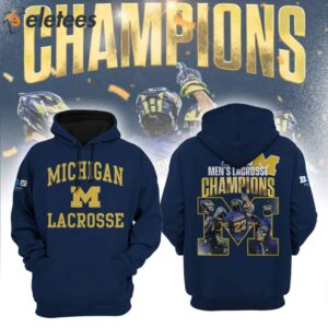 Michigan Mens Lacrosse 2024 Champions B1G Hoodie