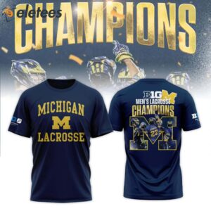 Michigan Mens Lacrosse 2024 Champions B1G Hoodie1