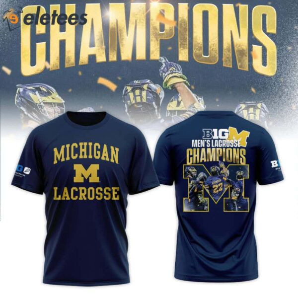 Michigan Men’s Lacrosse 2024 Champions B1G Hoodie
