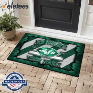 NY Jets Custom Name Doormat FootBall Fan Gifts