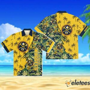 Nuggets Tropical Flower Hawaiian Shirt