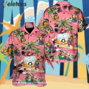 Parrot Beach Pattern Hawaiian Shirt1