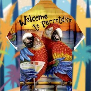 Parrot Cocktail Party Hawaiian Shirt1