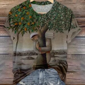 Peace Art Design Print Over T Shirt