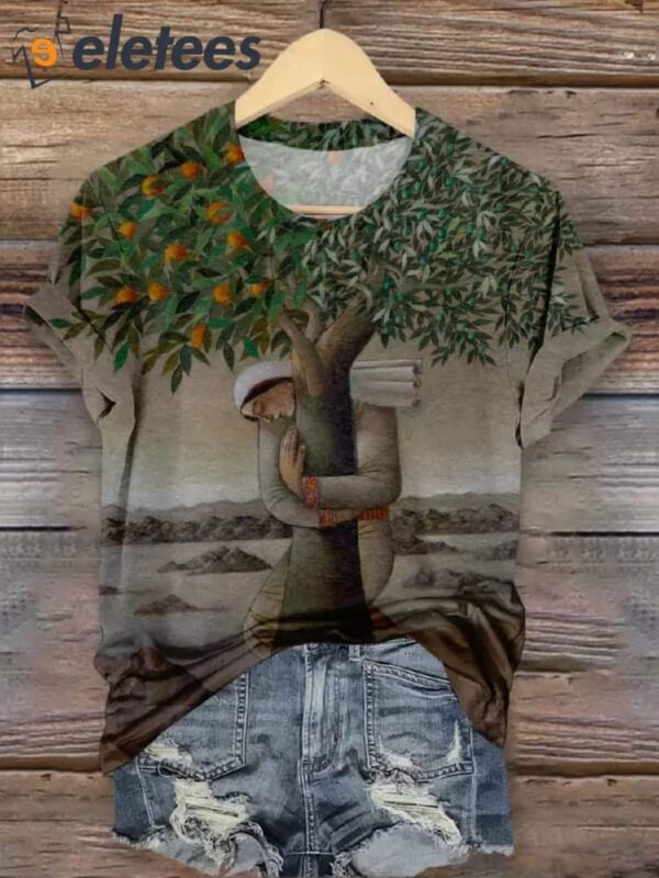 Peace Art Design Print Over T-Shirt