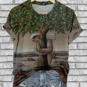 Peace Art Design Print Over T Shirt1