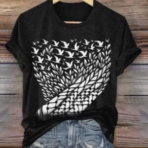 Peace Birds Art Design Printed 3D Shirt