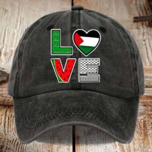 Peace Freedom Love Art Design Printed Hat