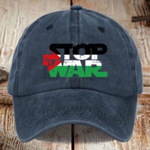 Peace Freedom Stop Wars Art Design Printed Hat