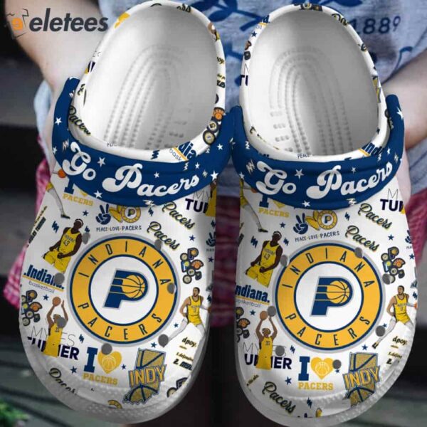 Peace Love Pacers Clogs
