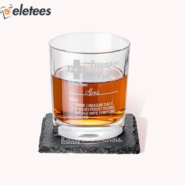 Personalised Funny Prescription Whisky Glasses
