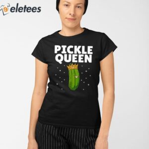 Pickle Queen Funny Cucumber Pickle Girl Shirt 2