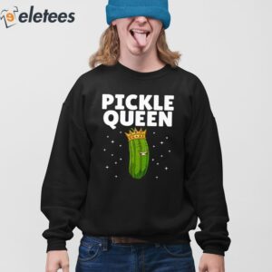 Pickle Queen Funny Cucumber Pickle Girl Shirt 3