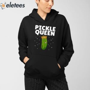 Pickle Queen Funny Cucumber Pickle Girl Shirt 4