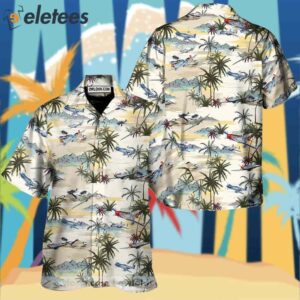 Planes On Beach Coconut Tropical Hawaii Aloha Shirt1