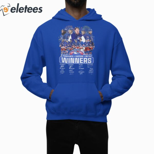 Rangers 2023-2024 Presidents Eastern Metro Winners Shirt