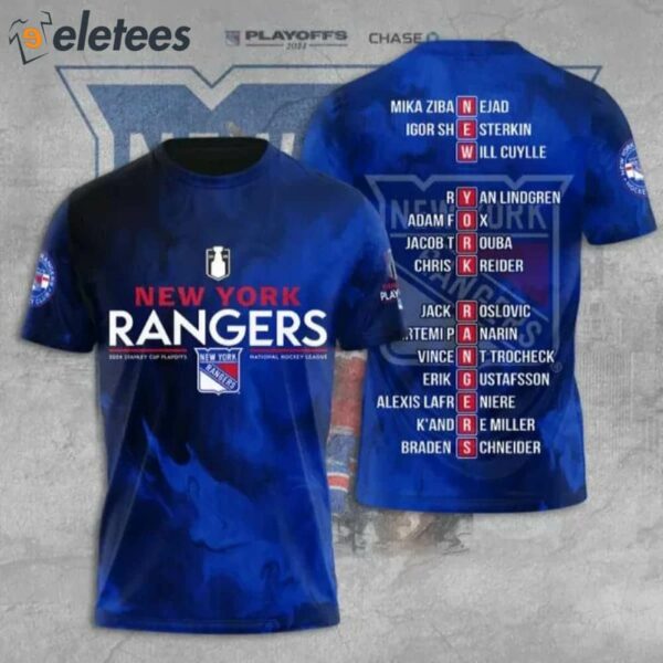 Rangers 2024 DIVISION CHAMPS Stanley Cup 3D Shirt