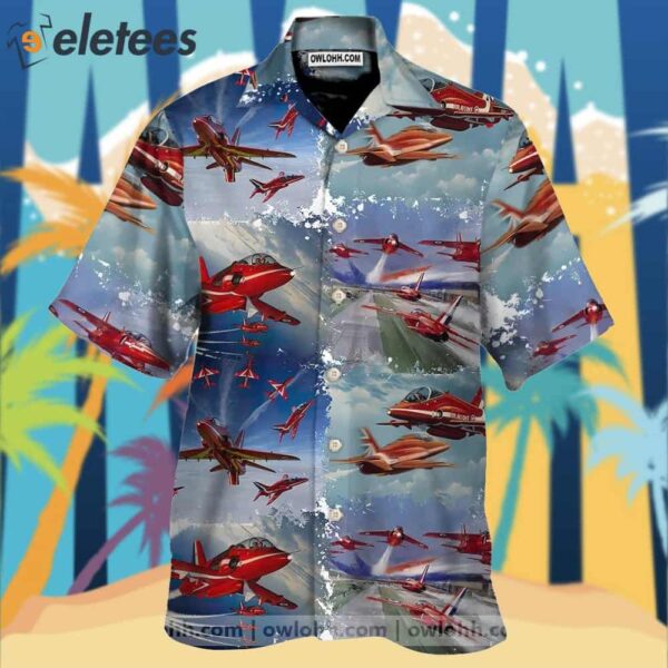 Red Arrows Air Show Hawaiian Shirt