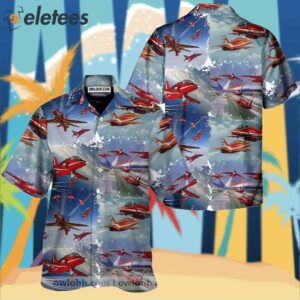 Red Arrows Air Show Hawaiian Shirt1