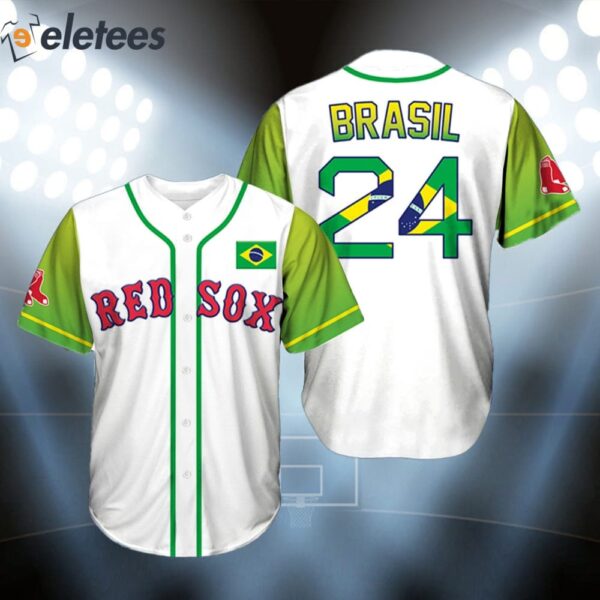Red Sox Brazilian Community Celebration Jersey 2024 Giveaways
