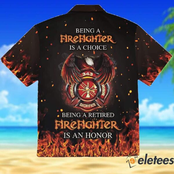 Retired Firefighter Hawaiian Shirt