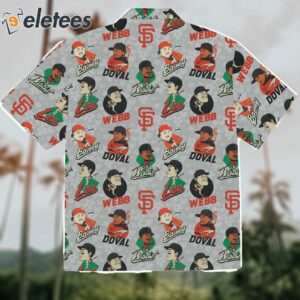 SF Giant Players Aloha Shirt 2024 Giveaway